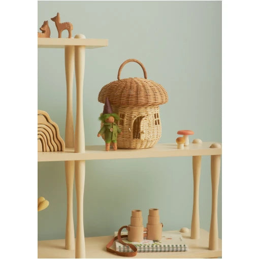 Rattan Mushroom Basket – Natural