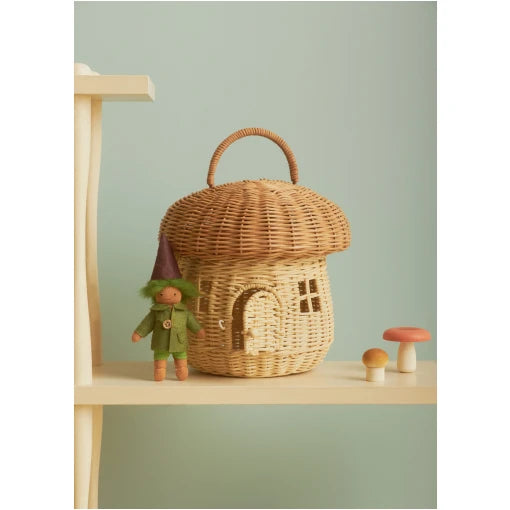 Rattan Mushroom Basket – Natural