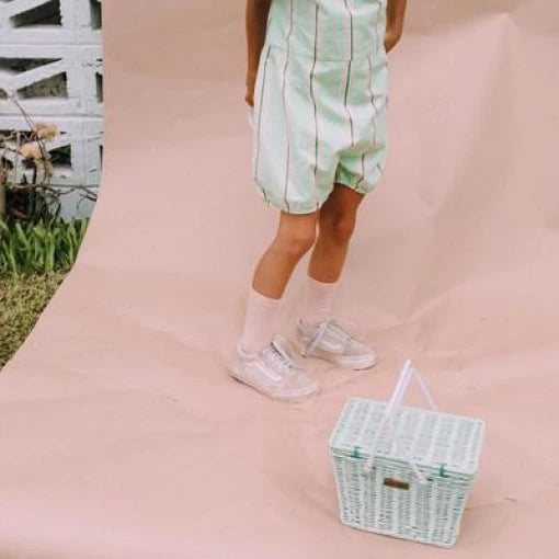 Piki Rattan Basket – Mint