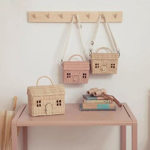 Rattan Casa Bag – Rose