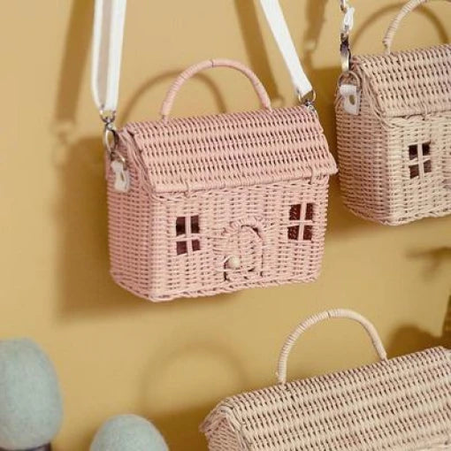 Rattan Casa Bag – Rose