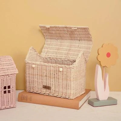 Rattan Casa Clutch – Straw