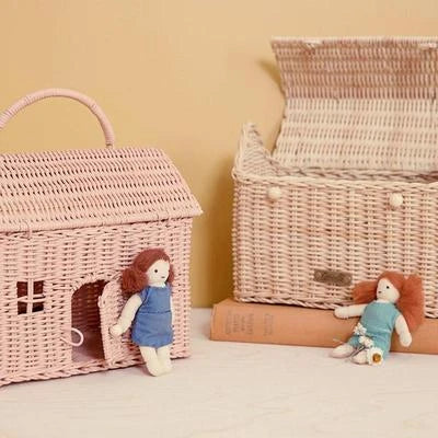 Rattan Casa Clutch – Straw