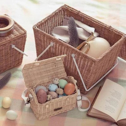 Rattan Casa Bag – Rose