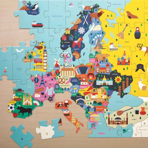 Map of Europe 70 piece puzzle