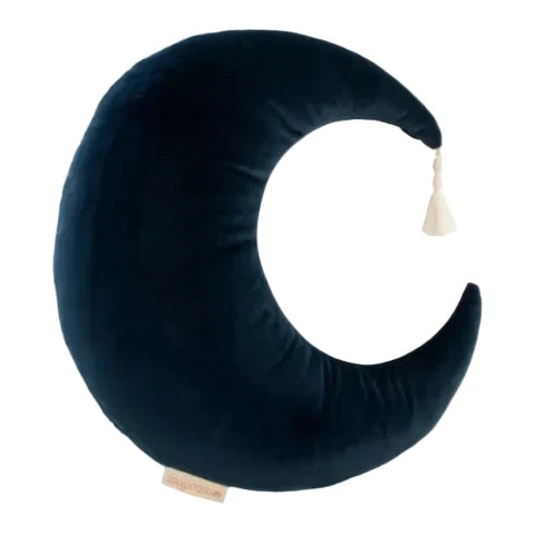 Pierrot cushion • velvet night blue