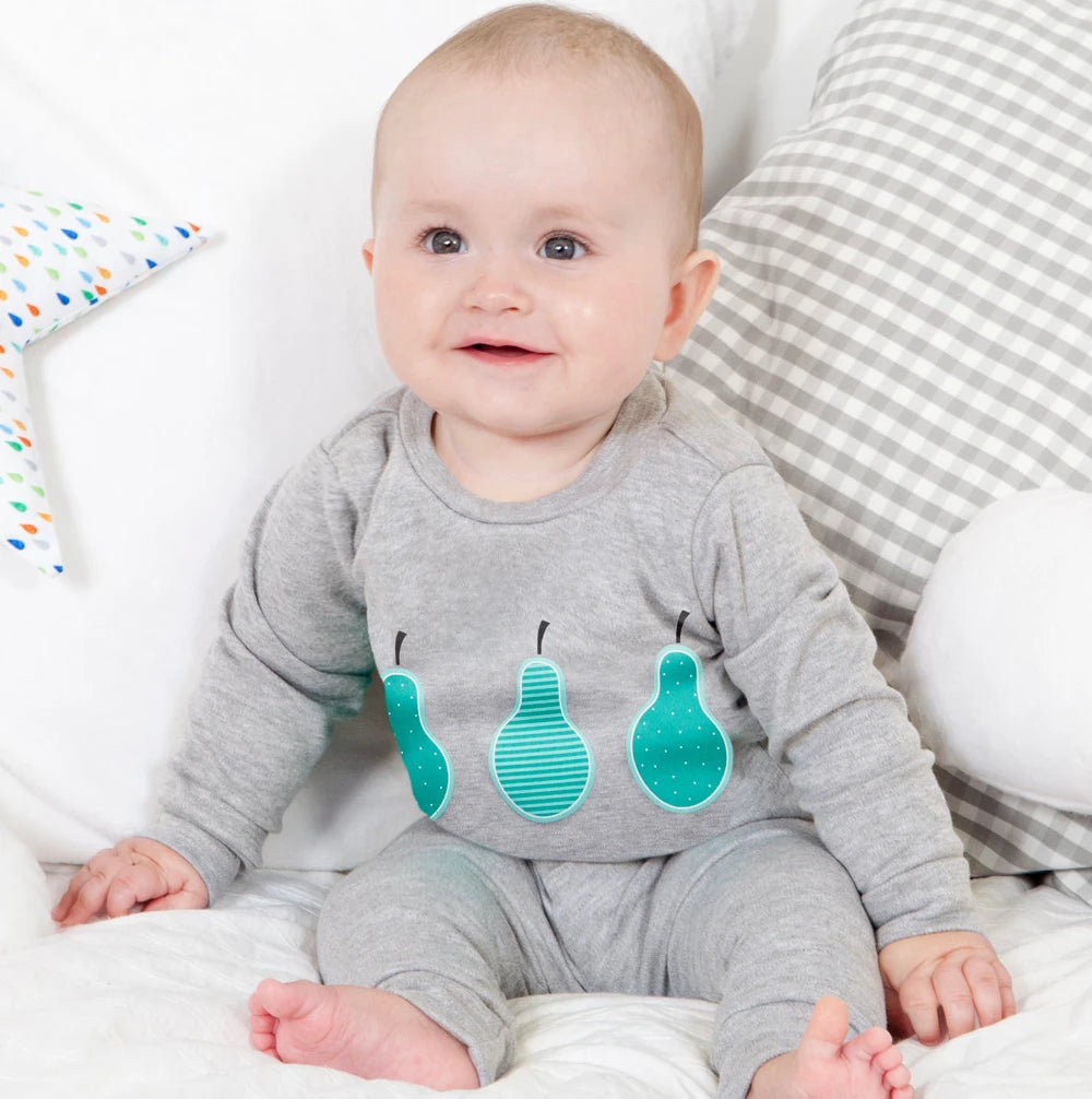 Pear PJ’s In a Jar – Grey