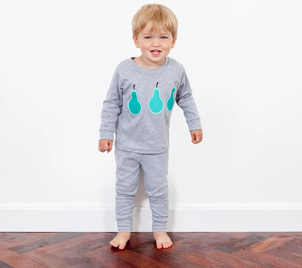 Pear PJ’s In a Jar – Grey