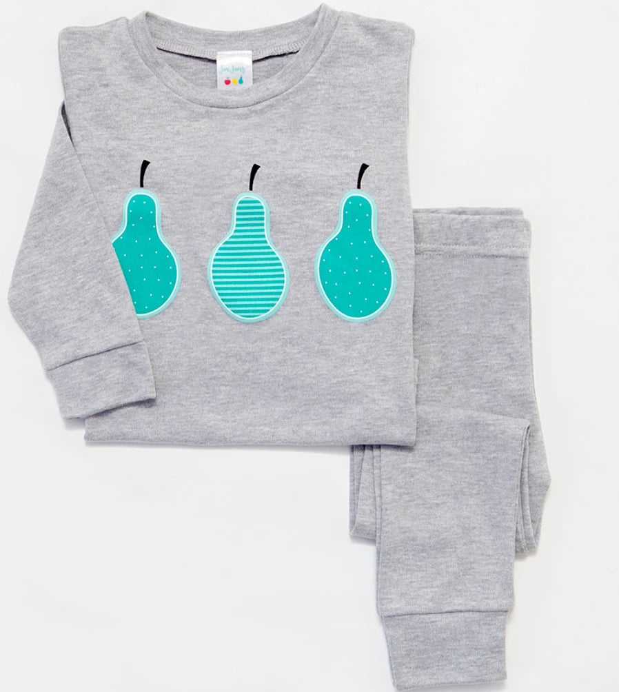 Pear PJ’s In a Jar – Grey