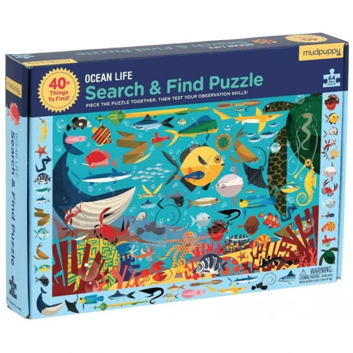OCEAN LIFE SEARCH & FIND PUZZLE
