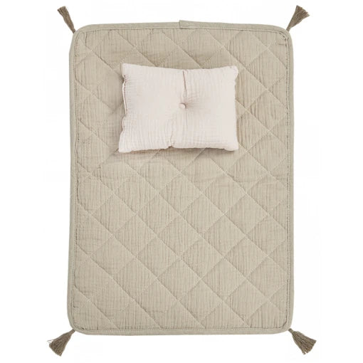 Organic Cotton Strolley Bedding Set – Seafoam