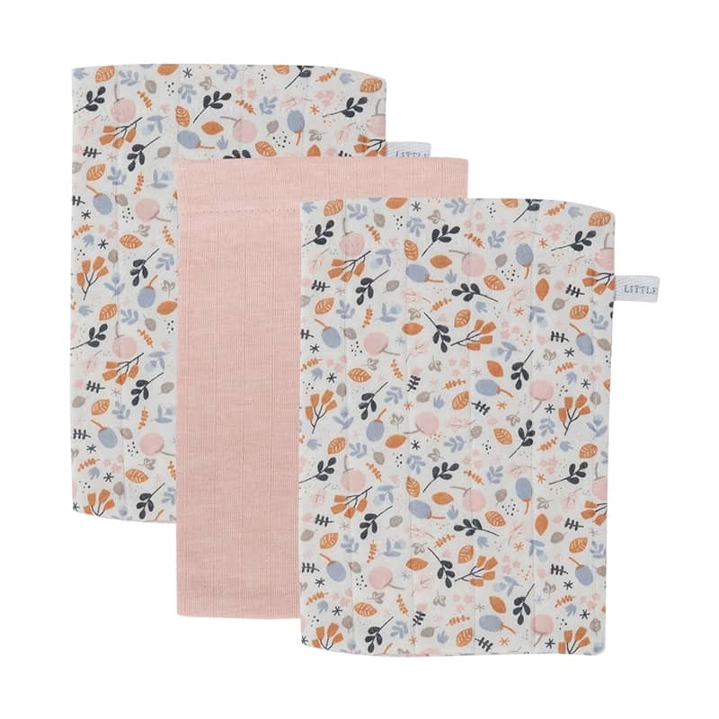 Washcloths set Pure Pink / Spring Flowers