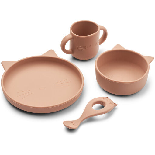 Vivi silicone set – Cat dark rose