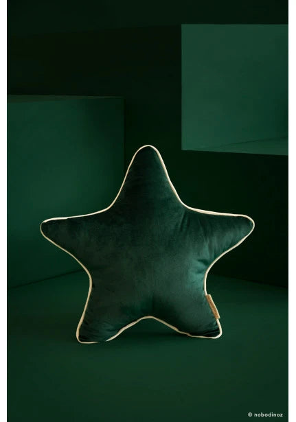 Aristote cushion • velvet jungle green