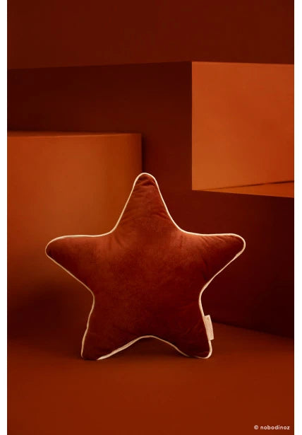 Aristote cushion • velvet wild brown