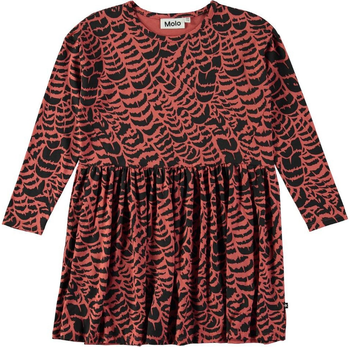 Carly graphic feather dress