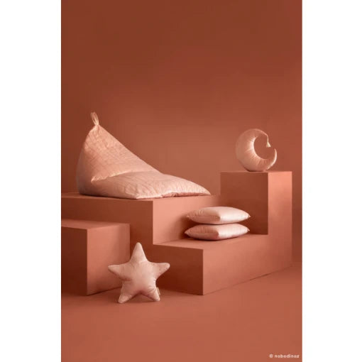 Essaouira beanbag • Velvet Bloom Pink