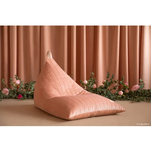 Essaouira beanbag • Velvet Bloom Pink