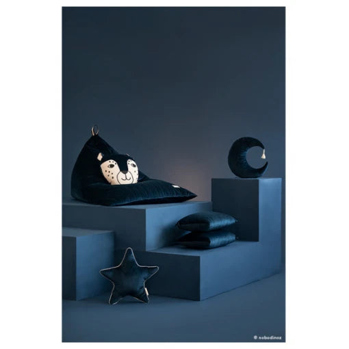 Essaouira beanbag • Velvet Night Blue