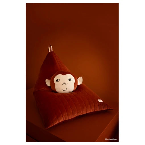 Essaouira beanbag • Velvet Wild Brown