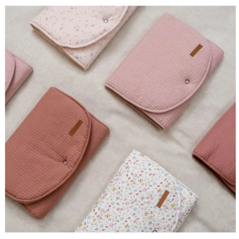 Changing pad little pink flowers
