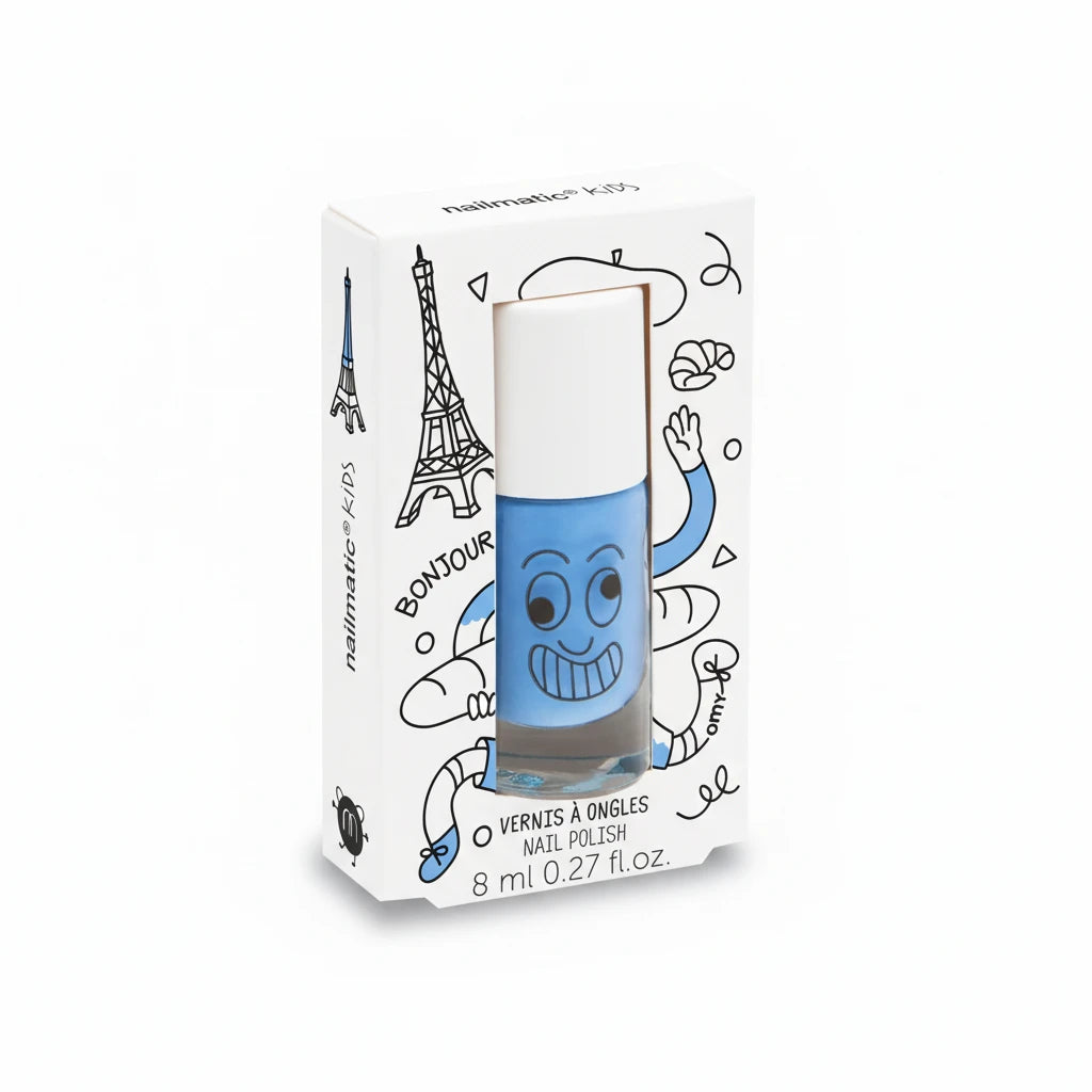 Water-based nail polish for kids – Gaston – sky blue