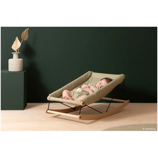 Growing Green baby bouncer • linden green