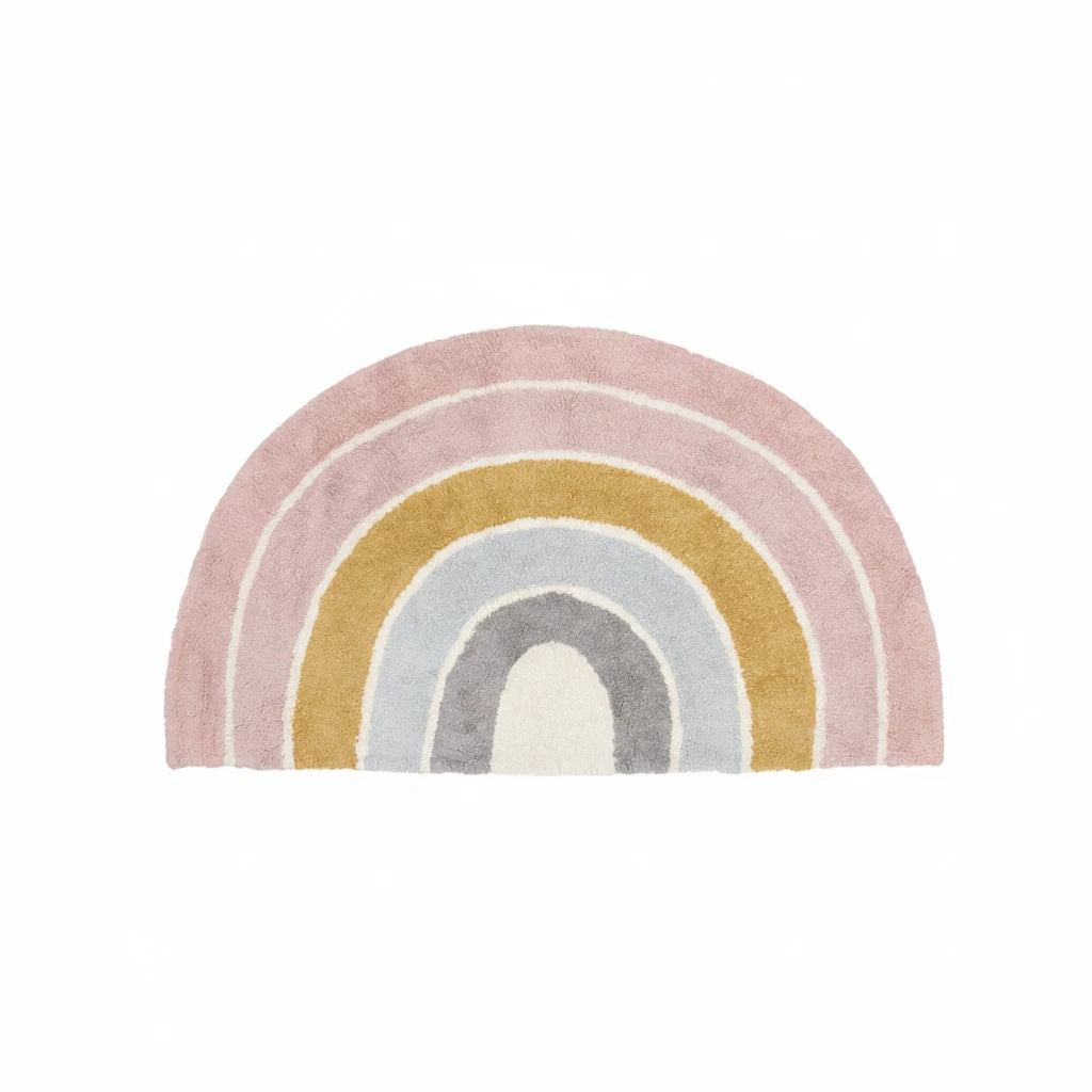 Rug Rainbow shape Pure Pink 80x130cm