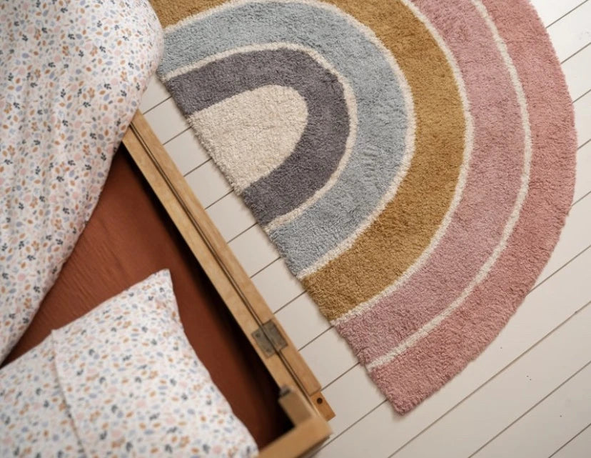 Rug Rainbow shape Pure Pink 80x130cm