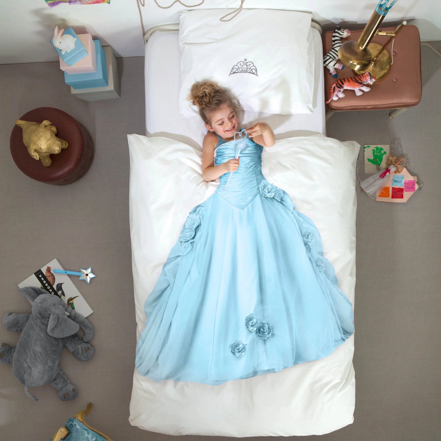 Princess (Blue) – Organic Bed Linen Set