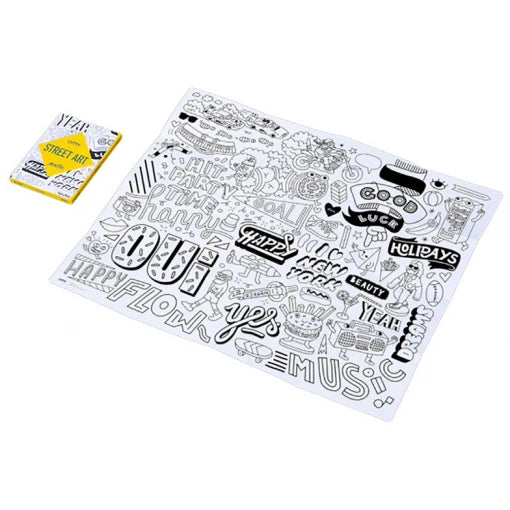 Colouring Poster – Street Art