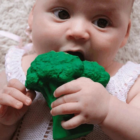 Brucy the Broccoli teething toy