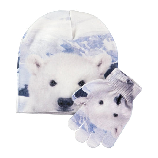 Kaya Baby Polar Bear Hat & Gloves Set