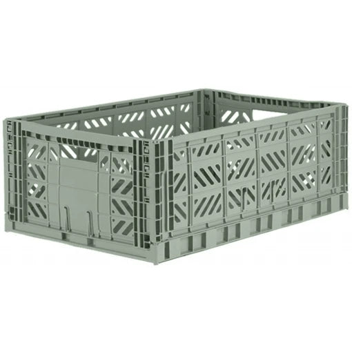 Maxi Folding Crate – Almond Green