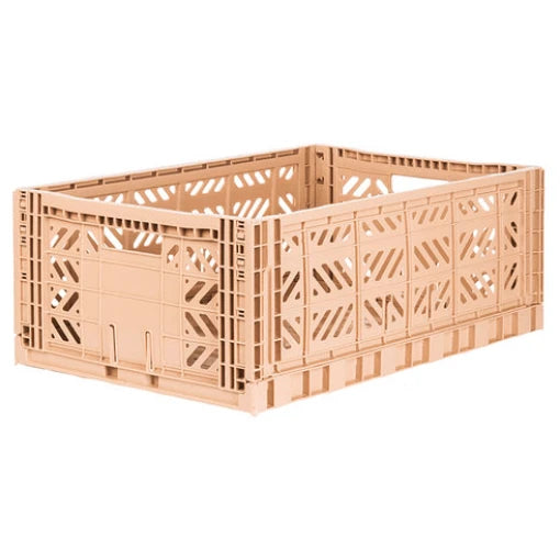 Maxi Folding Crate – Milk Tea