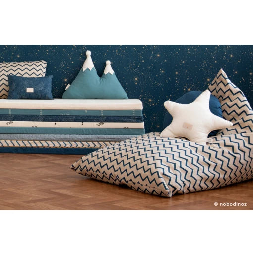 Essaouira kid beanbag • gold stella night blue