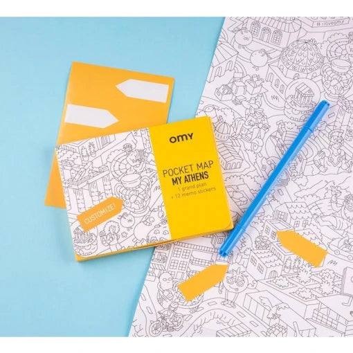 My Athens Coloring Pocket Maps