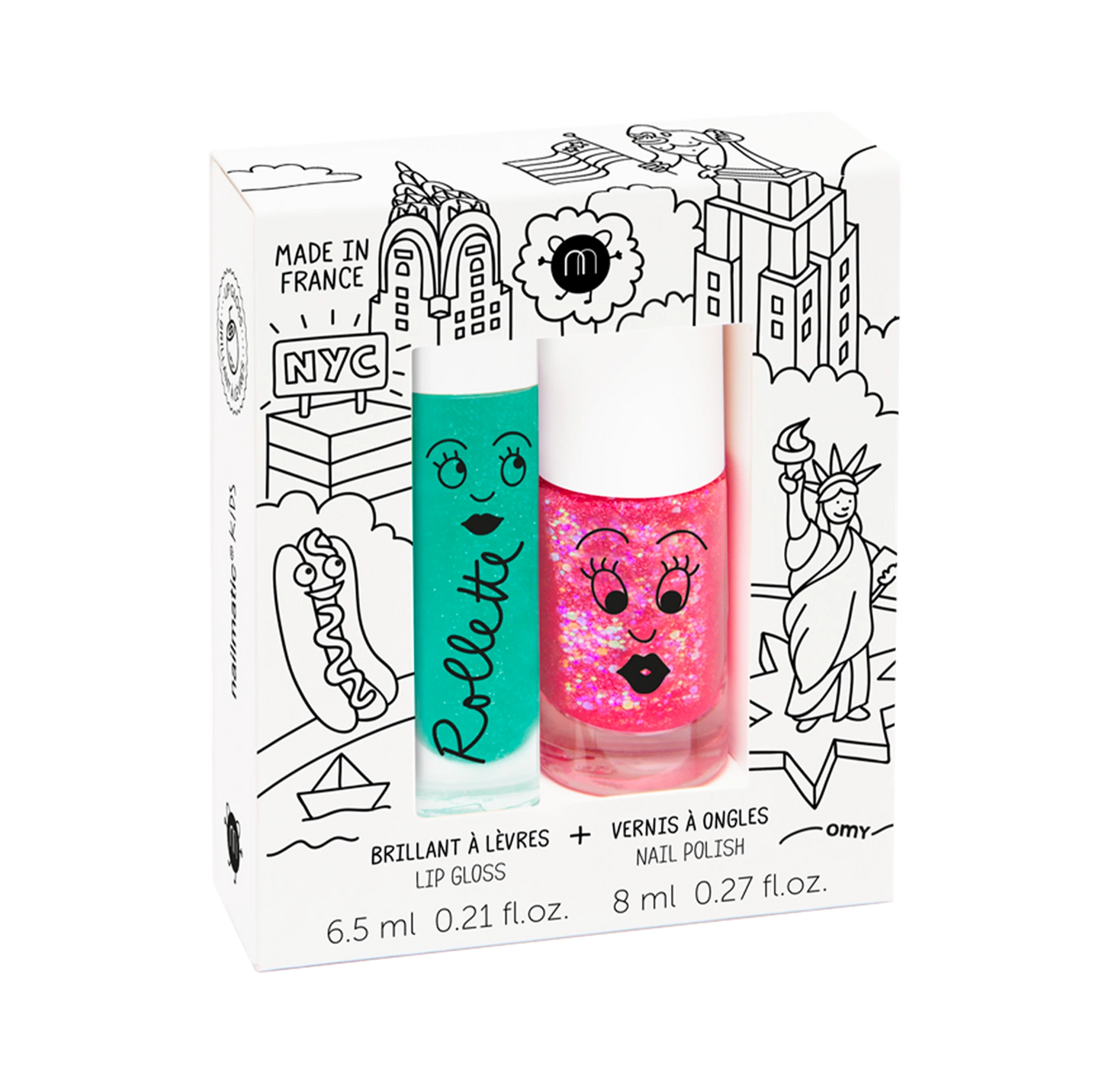 New York – Rollette Nail Polish Duo Set