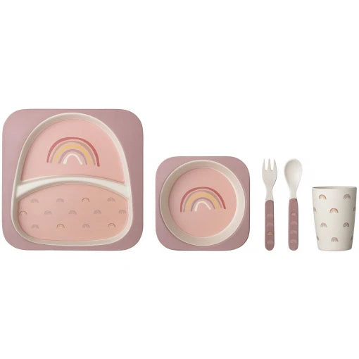 Ninni Serving Set, Rose, Bamboo