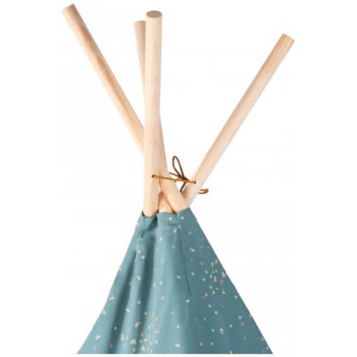 Phoenix teepee • gold confetti magic green