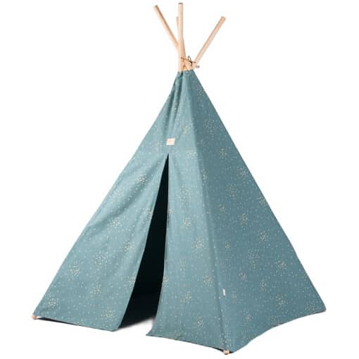 Phoenix teepee • gold confetti magic green