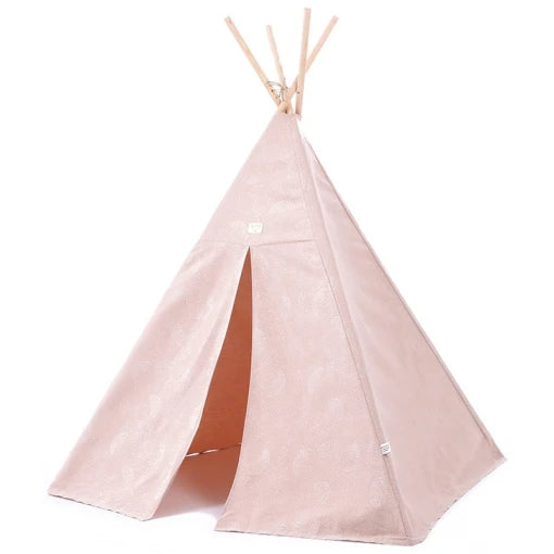 Phoenix teepee • white bubble misty pink