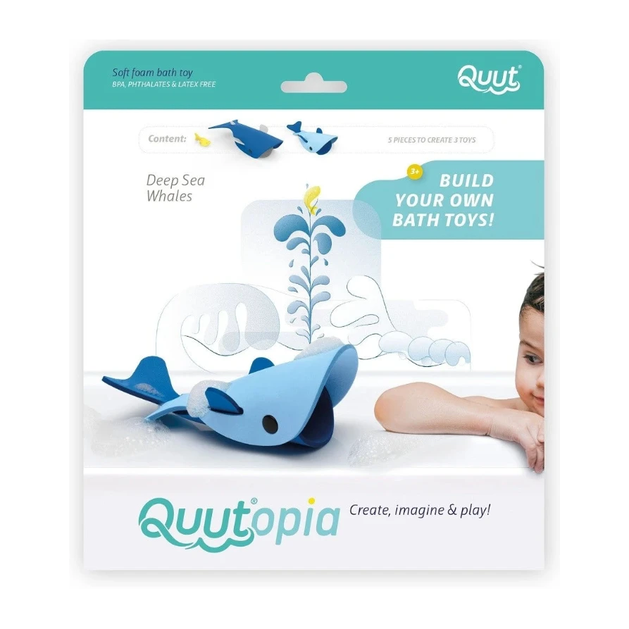 Deep Sea Whales Bath set
