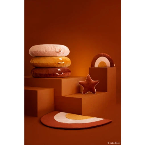 Sahara floor cushion / Bean Bag • velvet wild brown