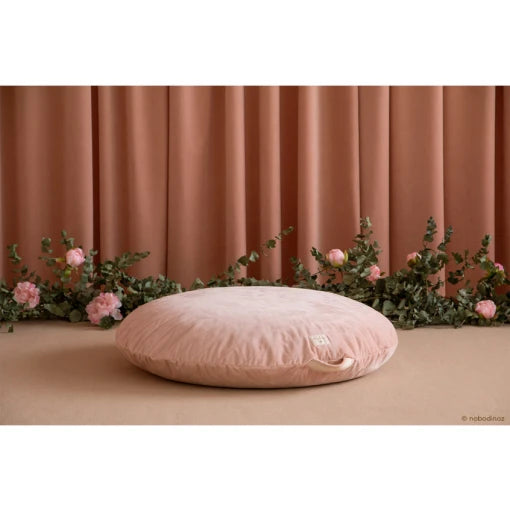 Sahara floor cushion / Bean Bag • velvet bloom pink