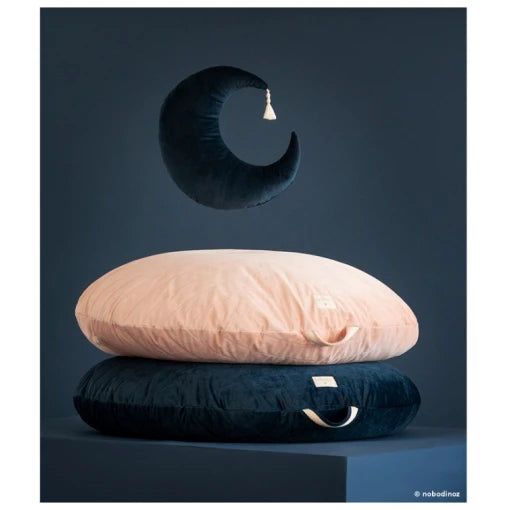 Sahara floor cushion/beanbag • velvet night blue