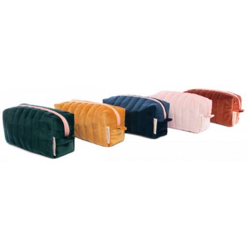 Savanna makeup case • velvet jungle green