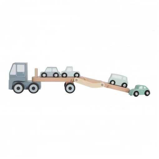 Wooden Transport Truck With Cars