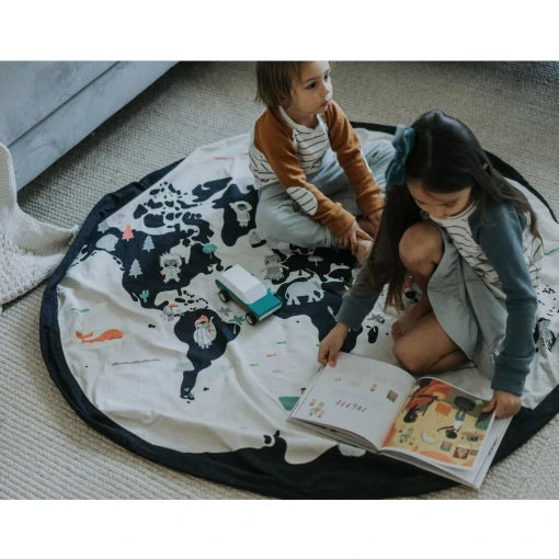 Worldmap / Stars – Toy Storage Bag