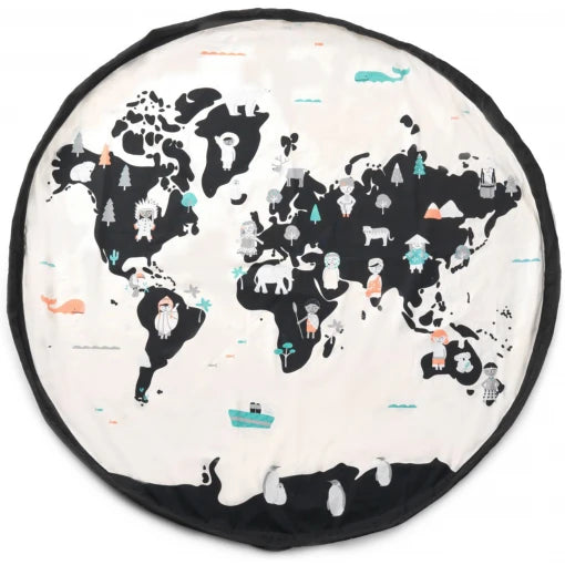 Worldmap / Stars – Toy Storage Bag